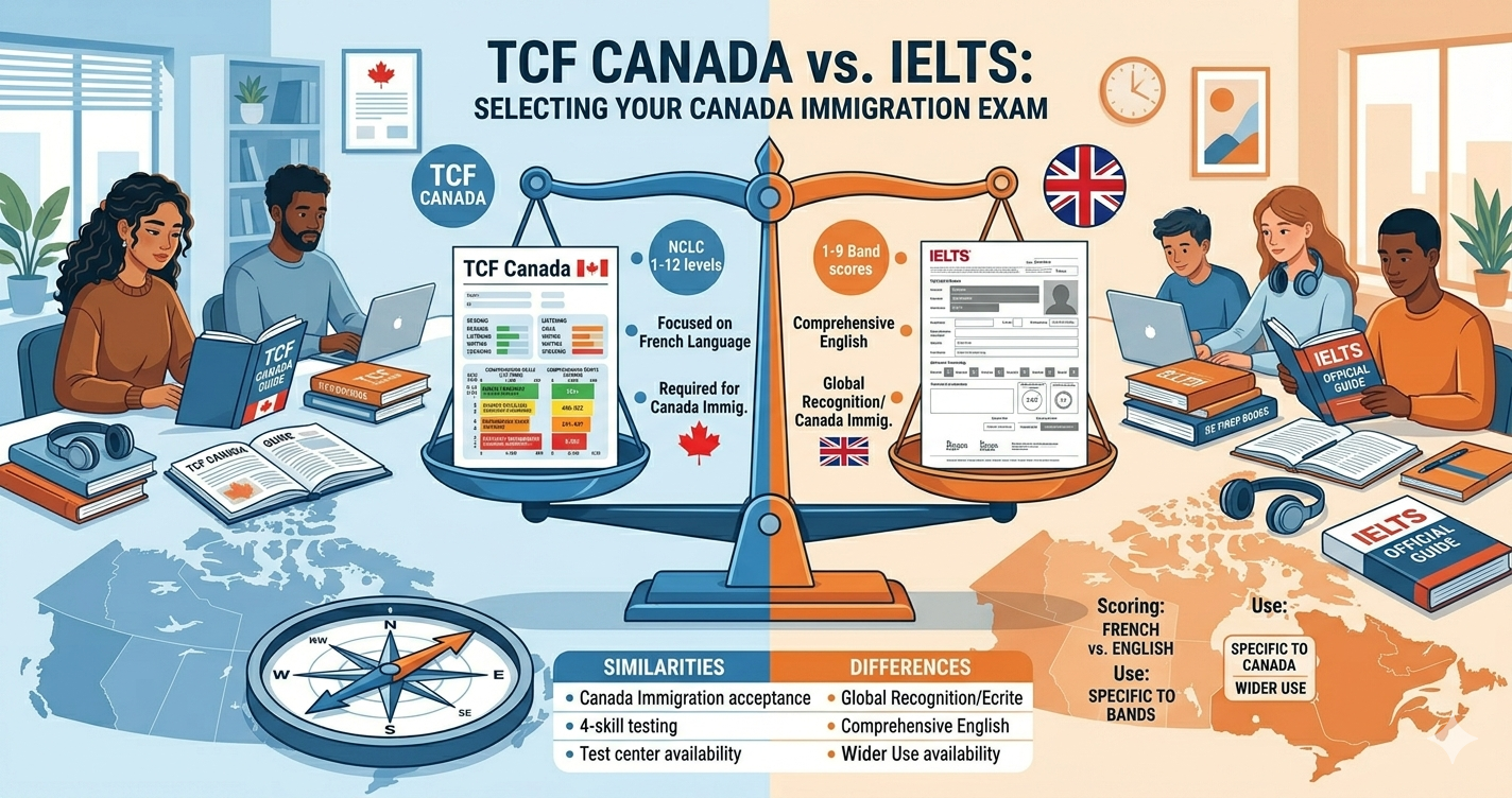 TCF Canada vs IELTS pour Immigration: Lequel Choisir et Comment Comparer?